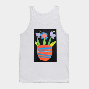 Still life with flowers (paper cut illustration) Tank Top